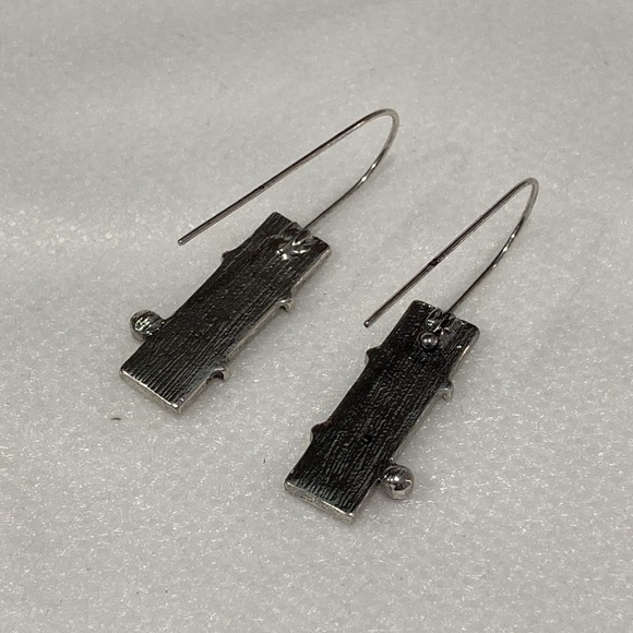 NWOT - Tribal Painting Garden Statement Dangle Drop Earrings - Picture 5 of 12